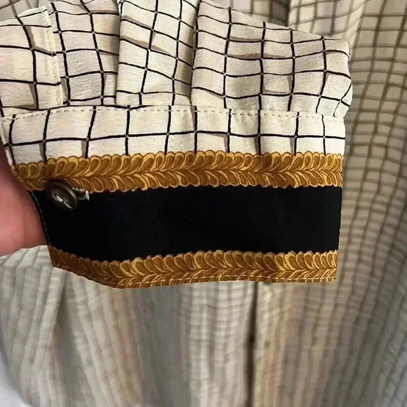 Vintage Bertalli Versace inspired Greek key button down shirt - Picture 4 of 5